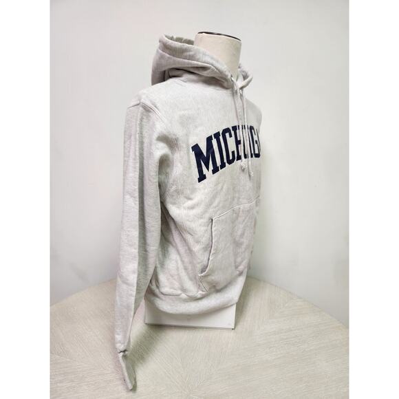 Vtg Champion Reverse Weave University of Michigan Wolverines Hoodie Adult Small - Picture 3 of 9